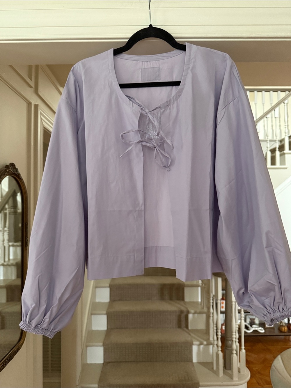 NWT Daily Drills Poplin Tie Top